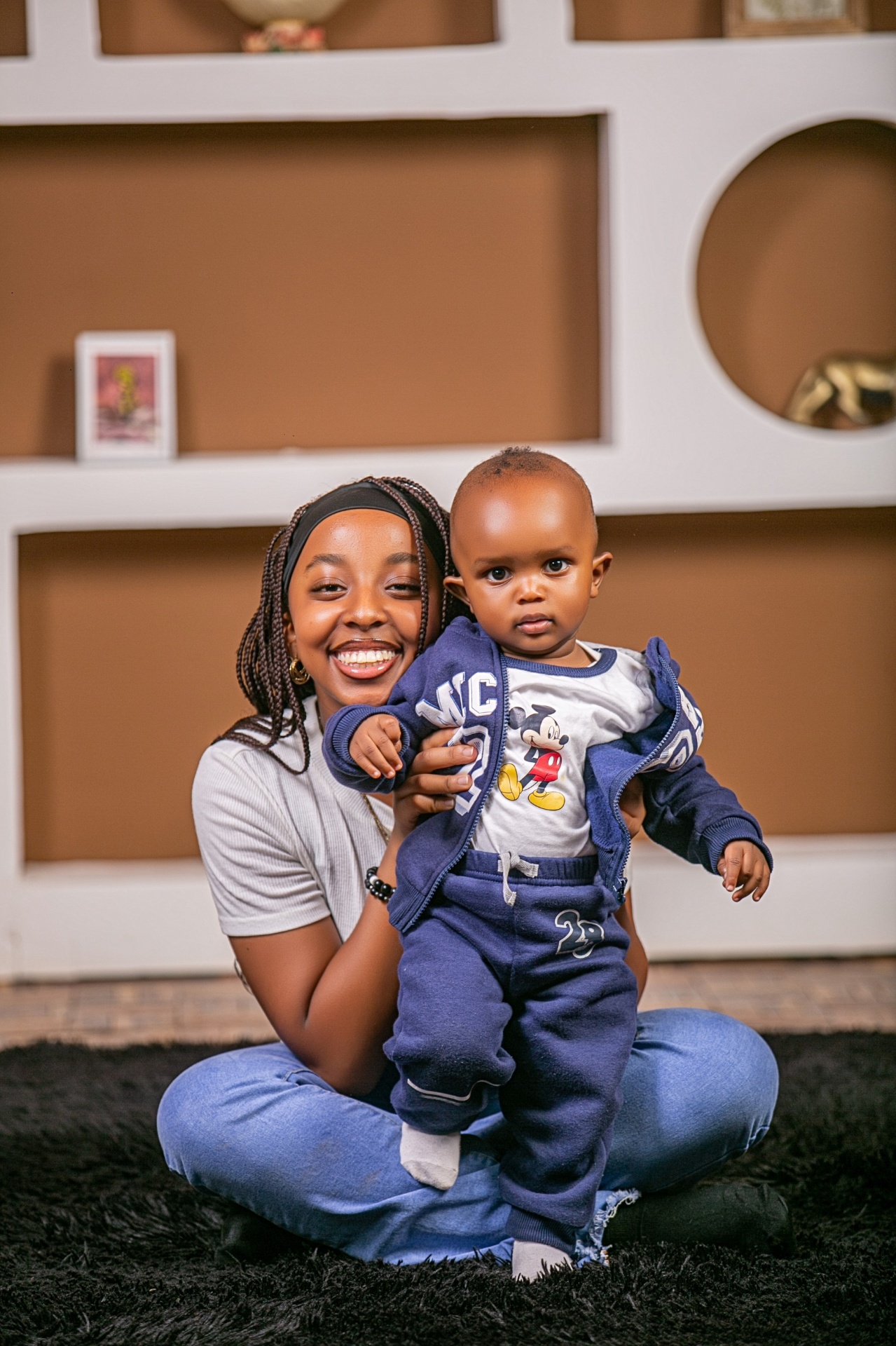 My sister Njeri and Leo.