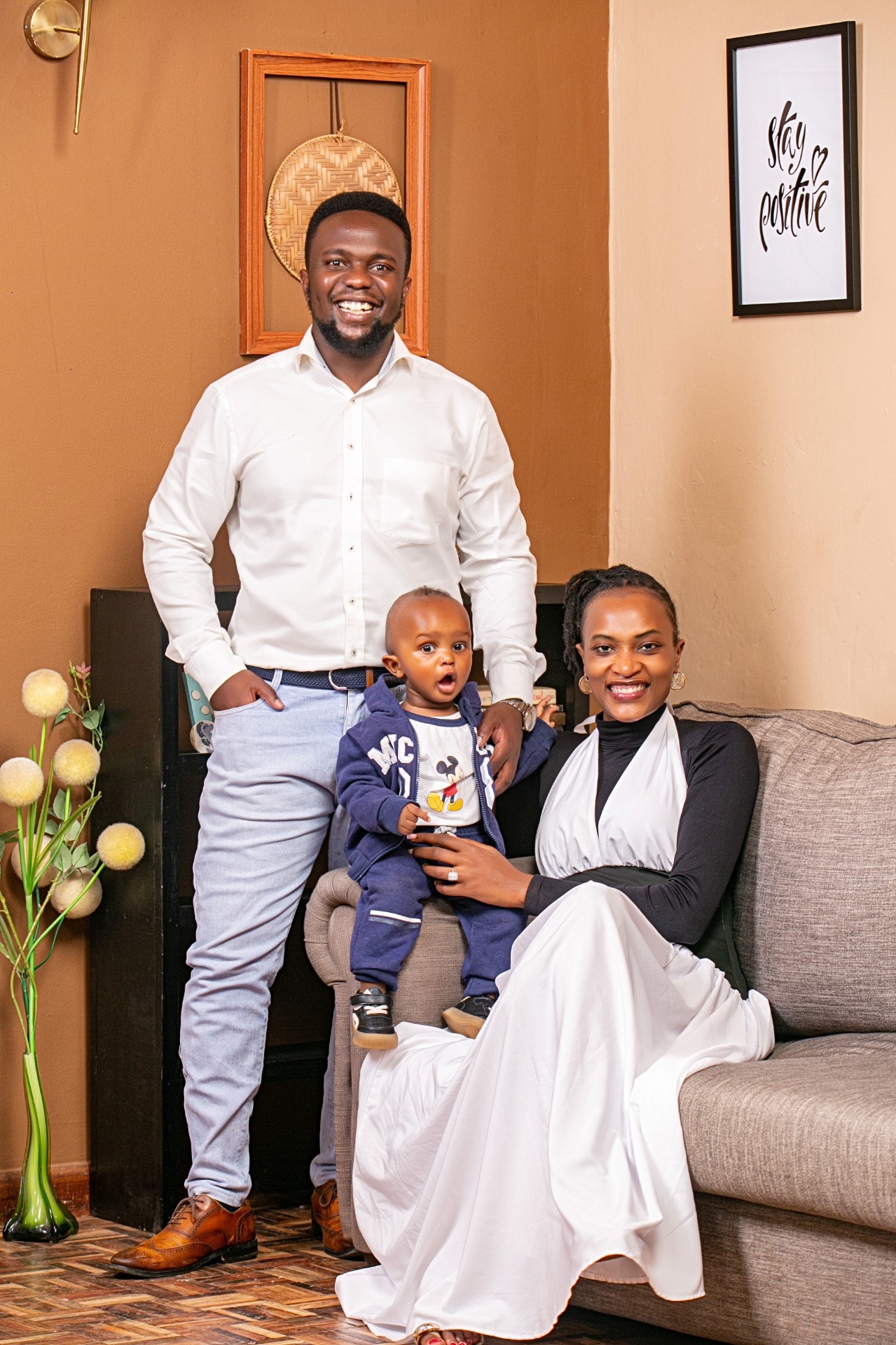 My wife Patriciah and my son.