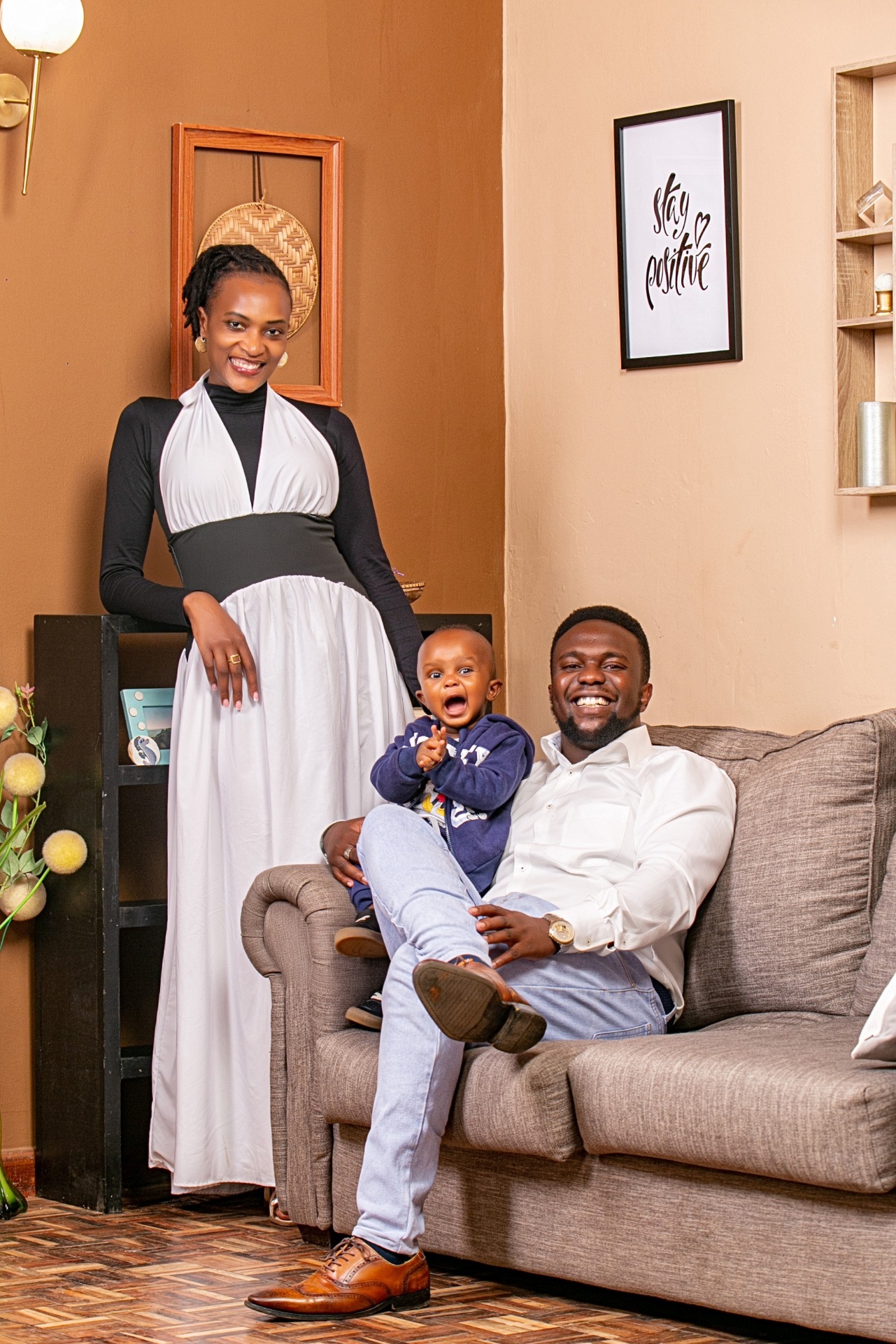My wife Patriciah and son Leo.